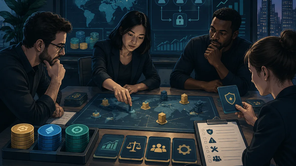 Crypto operations team conducting a treasury and custody tabletop exercise