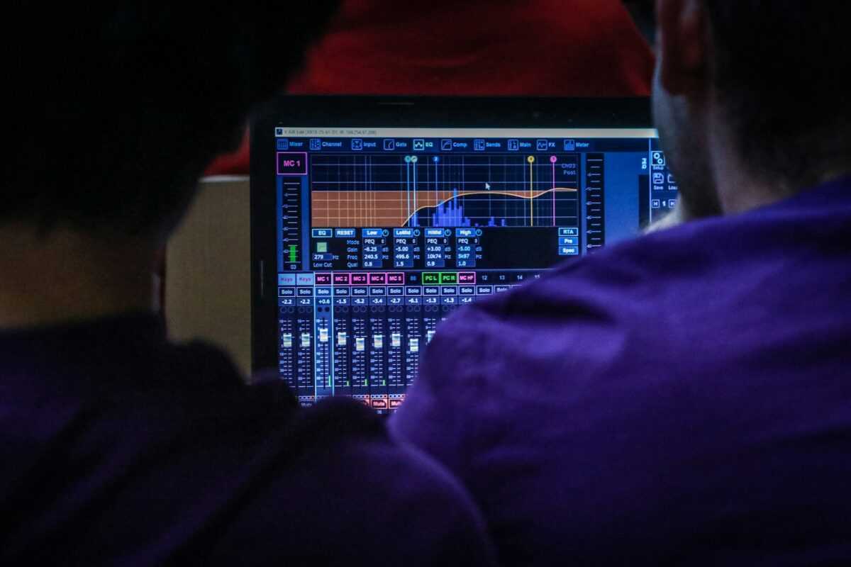 man playing flat screen monitor